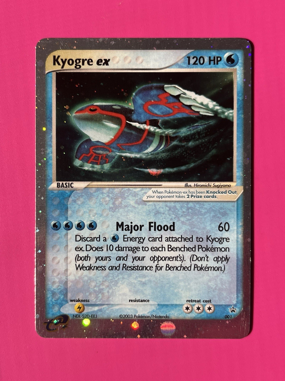 2003 Pokemon Black Star Promo 001 Kyogre EX Holo