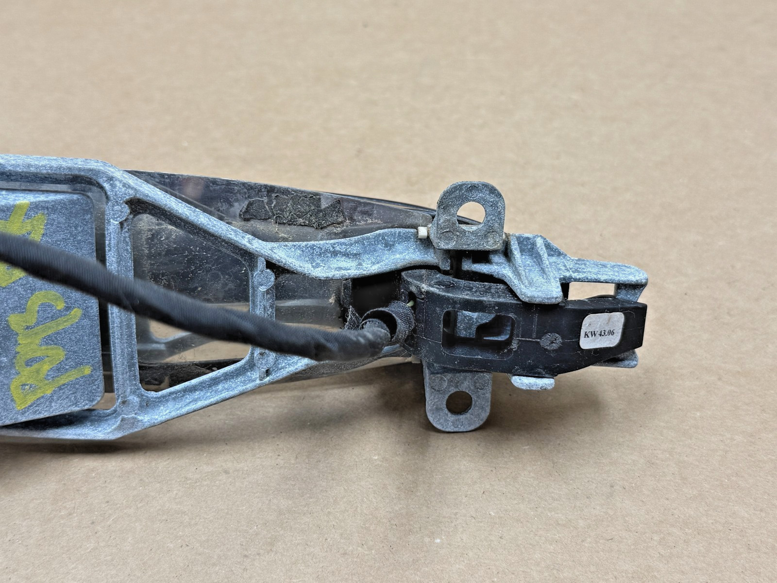 06-12 Bentley Continental Flying Spur Rear Right Exterior Door Handle Blue PO43