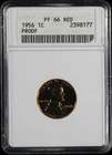 1956 Proof Wheat Lincoln Cent 1c ANACS PF66 Red