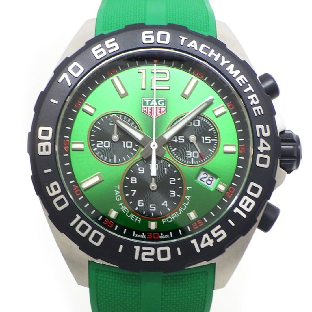 TAG Heuer Formula 1 CAZ101AP Chronograph Green Dial Date Watch FT8056