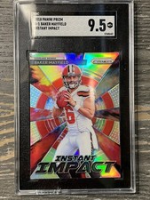 Baker Mayfield 2018 Silver Prizm Rookie Card Graded 9.5 Gem Mint SGC. rookie card picture