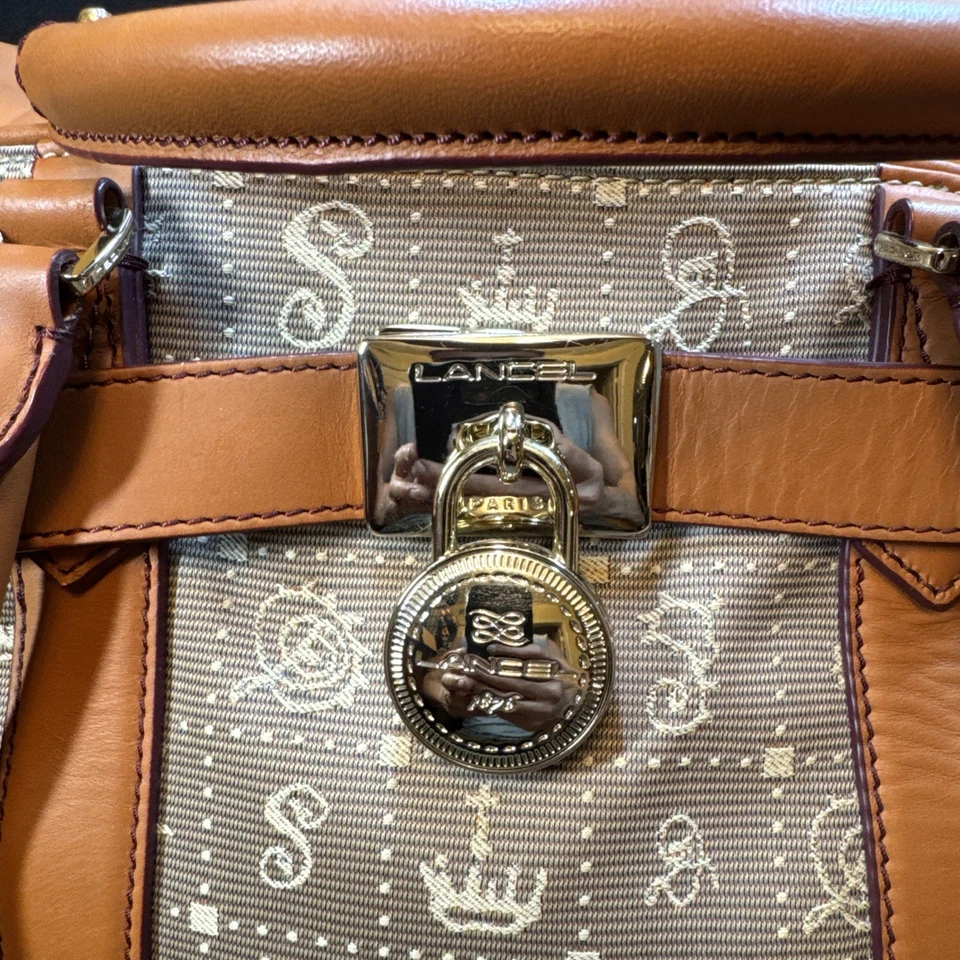 Bolso de Mano Lancel Salvador Dali (2012) Gala Paris Daligramme con Bolsa para el Polvo ¡EXCELENTE RARO! Foto 4 de 4