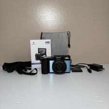 Minolta MND30 30.0MP 2.7K Ultra HD Blue Digital Camera 32GB SD Card AC Adapter