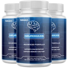 Neuromaxis- Brain & Nerve Support- 3 Bottles- 180 Capsules