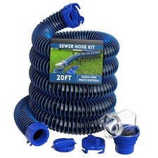 RV Sewer Hose 20 Ft, Sewer Hose for RV Camper, RV Sewer Hose Kit with Swivel