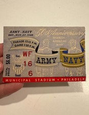 FREE SHIP! Army Navy Game Ticket November 27,  1948 50th Anniversary Game