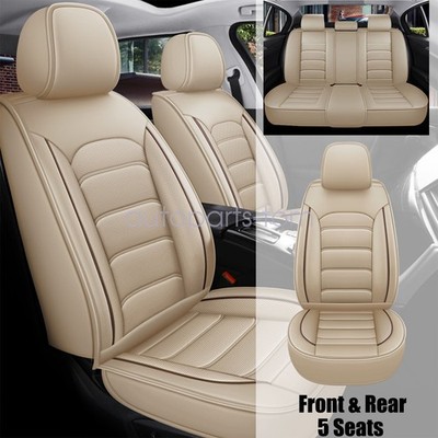Fits Infiniti M35 G35 G37 Crew Cab Car Seat Cover Leather Full Set Front & Rear