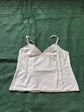 Womens Vintage Y2K 2000s Babydoll Lace Cami Slip Fairytale Coquette Large