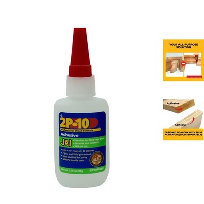 Professional 2 oz. Jel Wood Adhesive Glue - Clear Finish, 4000 PSI Strength