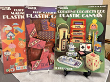 3 lot of Leisure Arts Plastic canvas patterns 226,202,213