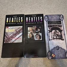 Lot of 3 Rock CD Longbox Empty NO CDs The Beatles Michael Penn 