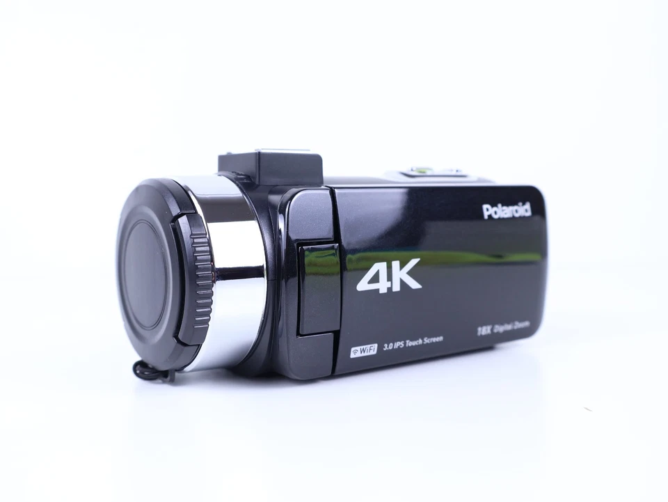 Polaroid 4K 18X Zoom Touch Screen Wi-Fi Camcorder w/ Charging Cable - Tested - Image 2 of 4