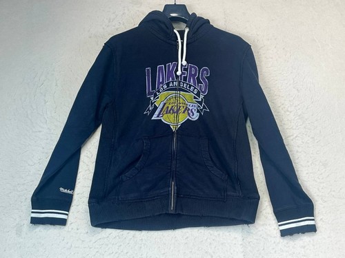 Los Angeles Lakers NBA Mitchell & Ness Basketball Hoodie XL Blue Sports womens