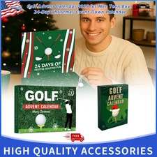 Golf Advent Calendar 2025 for Men Teen Boy, 24-Day Christmas Count-Down Calendar