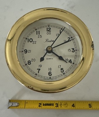 Vintage brass Boston Chelsea Clock Company ship's bell clock ￼ | eBay