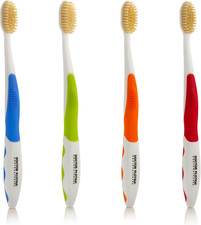 Dr Plotkas Soft Bristle Flossing Toothbrush Manual Soft Toothbrush for Adults, U