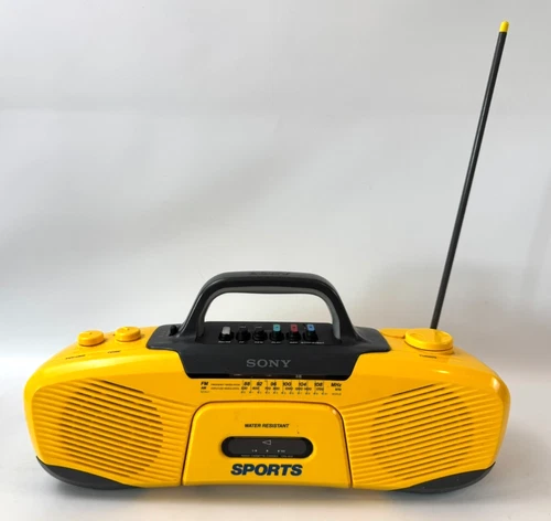 Sony Sports CFS-902 Boom Box, Radio Works, Cassette Player Won't Turn See Video