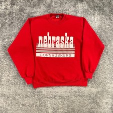 Vintage Nebraska Cornhuskers Sweatshirt Mens XL Jansport 80s 90s Made In USA