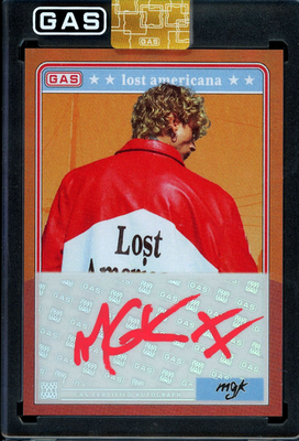 2025 MACHINE GUN KELLY GAS Card MGK AUTO AUTOGRAPH ORANGE #/30