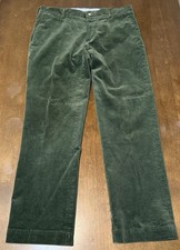 Vintage Polo Ralph Lauren Green Corduroy Pants Classic fit Mens 36x31