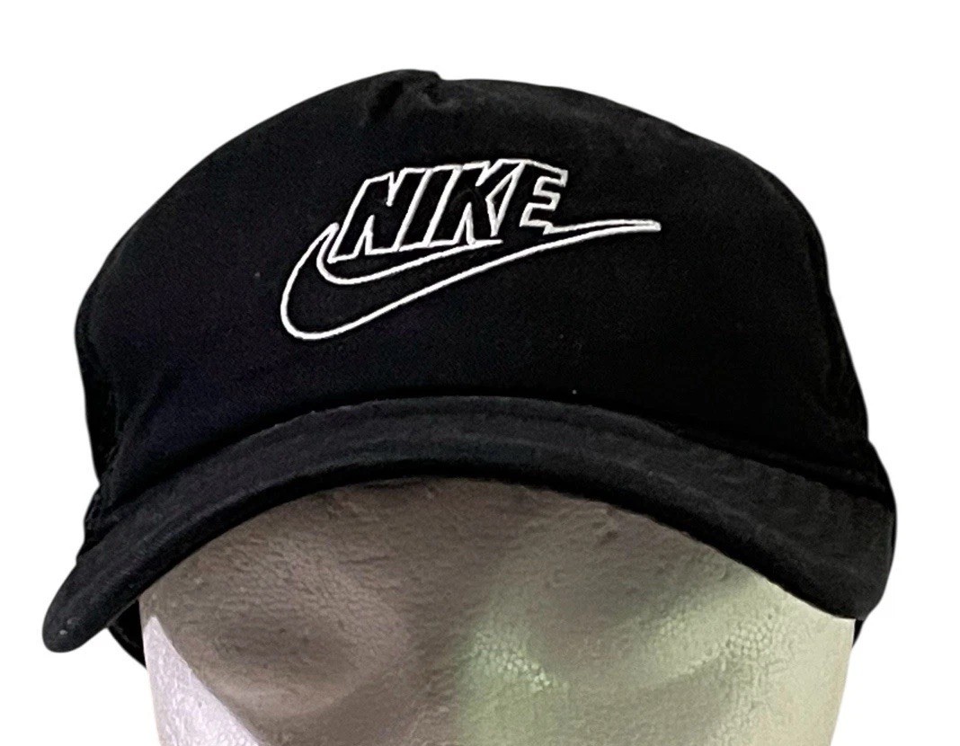 Nike Air Classic 99 1 Size Baseball Cap Black Unisex OSFM Strapback White Logo
