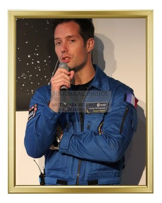 ESA ASTRONAUT THOMAS PESQUET IN SPACE 2013 8X10 GOLD FRAMED PHOTO