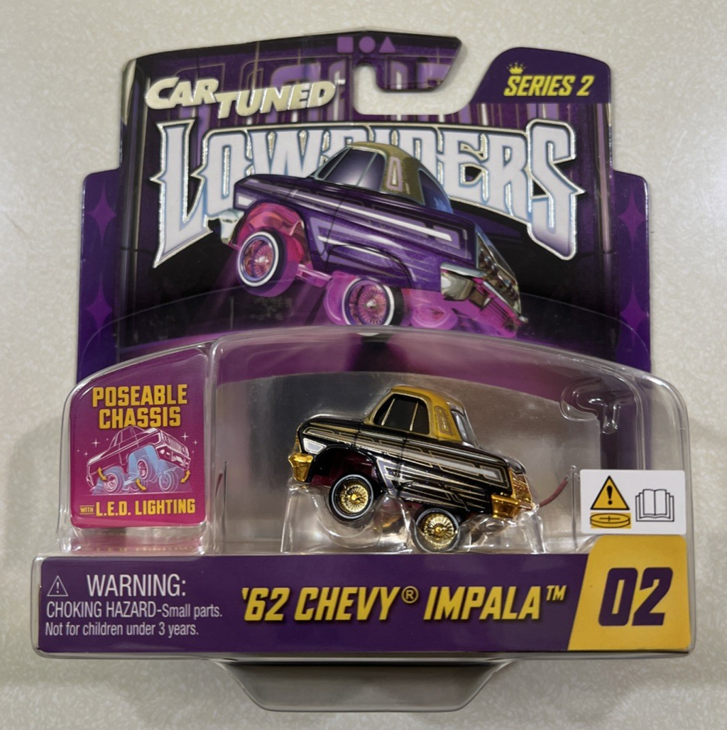NEW 2026 Car Tuned Lowrider Series 2 #2 '62 Chevy Impala Show Glow