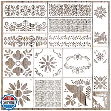 Talavera Stencil Floral Folk Mexican Talavera Stencils for Painting Vases Cak