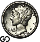 1942/1-D Mercury Dime *Avidly Pursued* Choice AU++, Key Date Mint Error