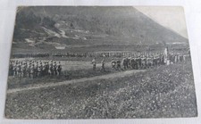 CARTOLINA D'EPOCA BRESCIA PROVINCIA CERIMONIA VEZZA D'OGLIO VAL CAMONICA 1918 