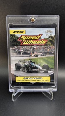 George Russell /10 Black Speed Wheels Topps Chrome F1 Mercedes