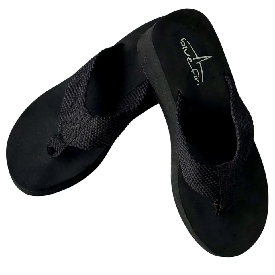 Y2K style Women's Thick Platform Wedge Flip-Flop Sandals Size 7 - Image 2 of 4