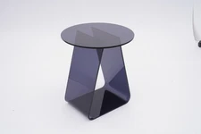 Modern Nightstand, Laser-Cut Acrylic, 8mm Thick Floorstanding Side Table 40x45cm