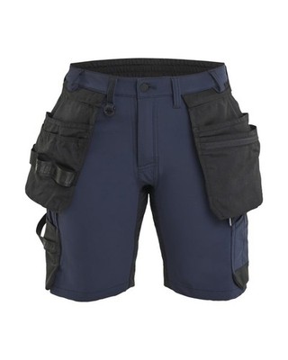 BLAKLÄDER Damen Handwerkershorts Dunkel Marine/Schwarz
