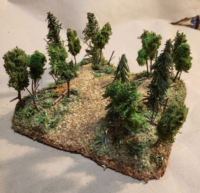 #ad #ad Forested Hill Terrain for Wargames HO Scale Model Train Scenery Layouts Trees $18.95