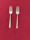 Towle Sterling Candlelight salad Forks (2)   6 1/2”  Monogrammed 70g total wgt