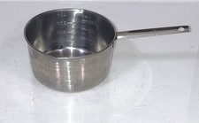 Vintage Large Stainless Steel 2 Cups Measuring Cup