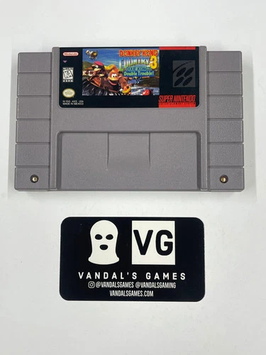 SNES - Donkey Kong Country 3 Dixie Kong's Double Trouble Super Nintendo #2938