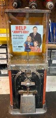 Gift Idea Antique Help Jerry's Kids Penny Gumball Machine Made in