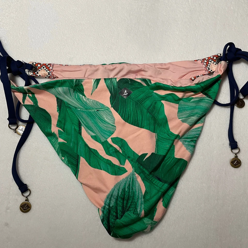 Sperry женщин бикини низ галстук стороны тропический принт размер средний новый с ярлыками - Изображение 4 из 4