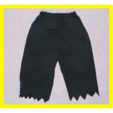 ADULT COLONIAL RENAISSANCE PIRATE KNICKERS JAGGED PANTS VICTORIAN COSTUME BLACK
