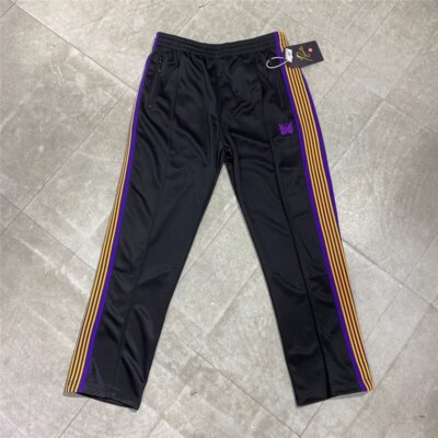 High Quality Embroidered Butterfly Needles Track Pants