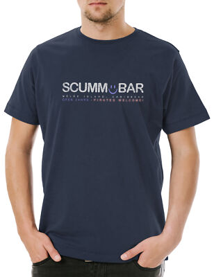 Scumm Bar Herren T-Shirt The Secret Adventure Of Monkey Island Game Escape From