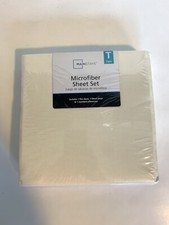 Mainstays Twin Microfiber Sheet Set 3 Pieces Fresh Ivory - New in Package