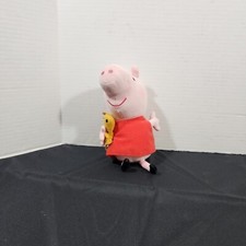 TY Beanie Baby 6" Peppa Pig Plush Animal Stuffed Toy Holding Teddy Bear
