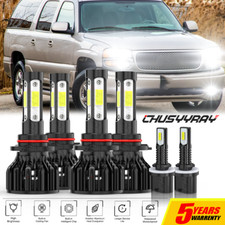 FOR GMC Yukon XL 1500 2500 2000-2006 LED Headlights High Low Fog Light Bulbs Kit