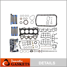 Fit 92-96 Honda Prelude S 90-93 Accord 2.2 MLS Full Gasket Set+Bolts F22A1 F22A4