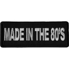 Made In The 80's  Sew On Iron On  Biker Vest Jacket Patch
