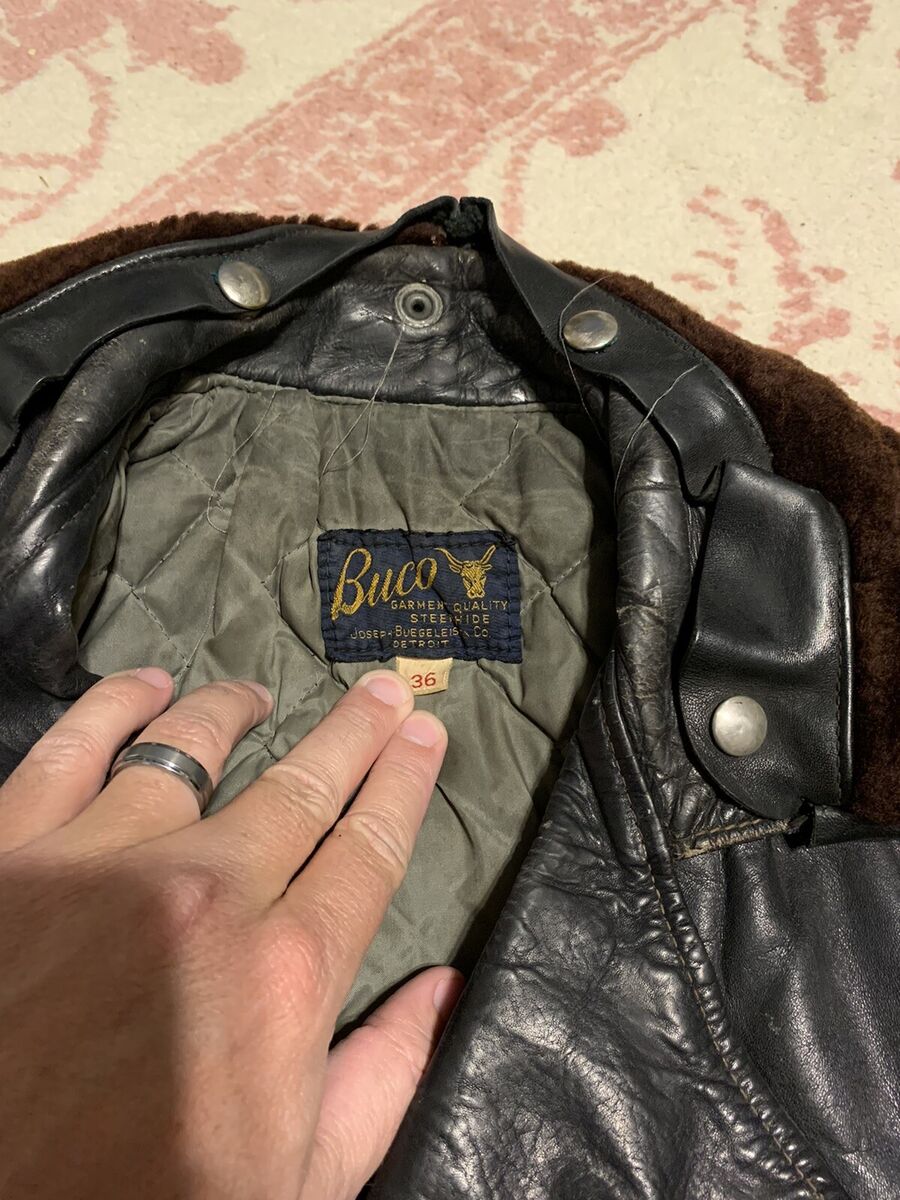 Original 1950's Buco J-82 “ Motorcycle Jacket Size 36 Steer Original 1950's Buco J-82 “ Motorcycle Jacket Size 36 Steer