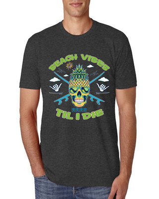Beach Vibes Till Die Outdoor Men Premium Tri Blend T-Shirt